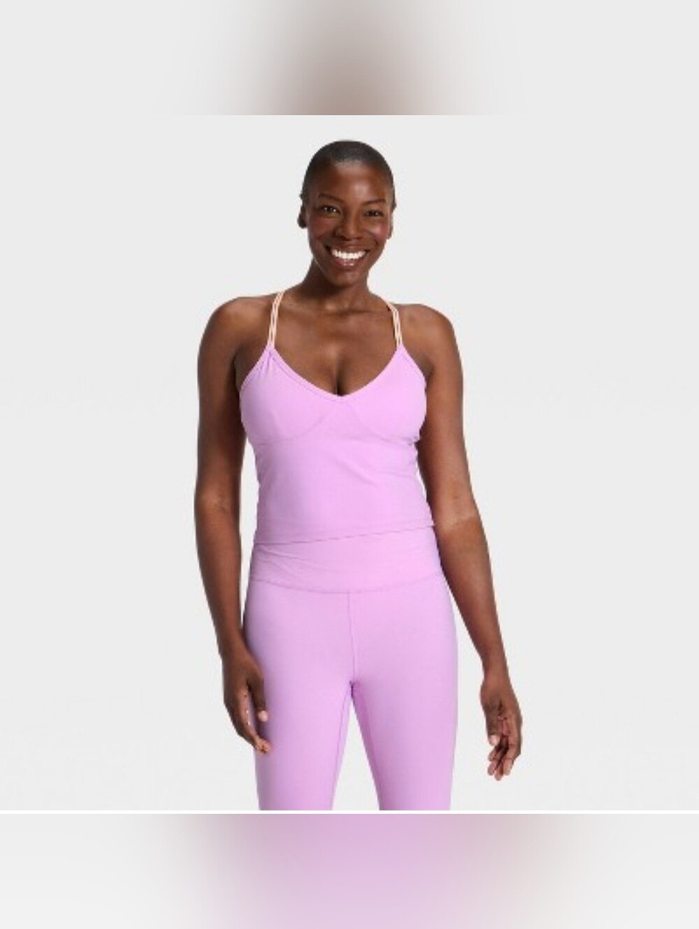 Women's Everyday Soft V-Neck Cami Support Tank Top - All In Motion Light Violet